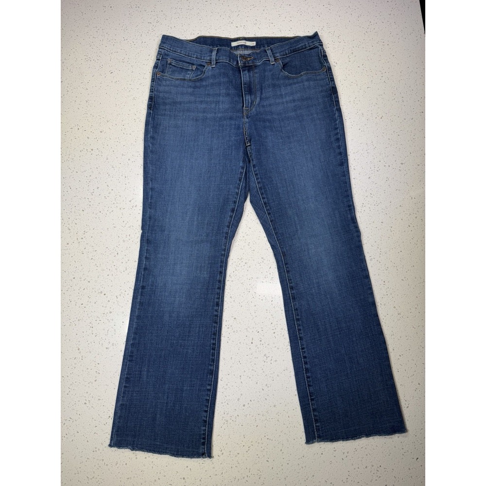 Levi's classic Boot cut Jeans Classic Raw Hem 5-Pocket Women Size 14 Regular